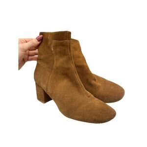 Toms Women's Western Cowgirl Tan Buckskin Yellowstone Suede Boots 9